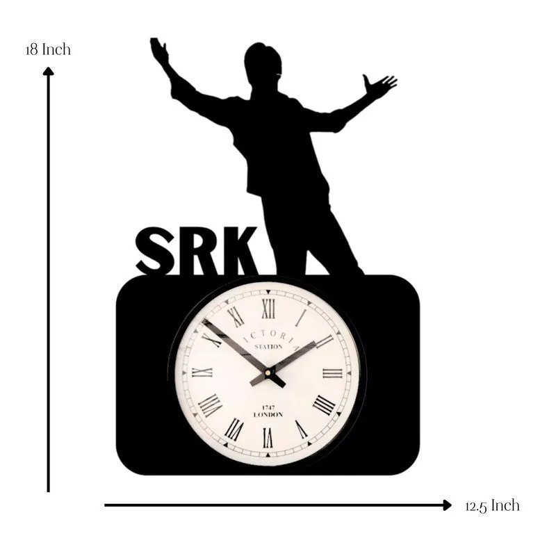 SRK Steel Analog Wall Clock - Black media 7