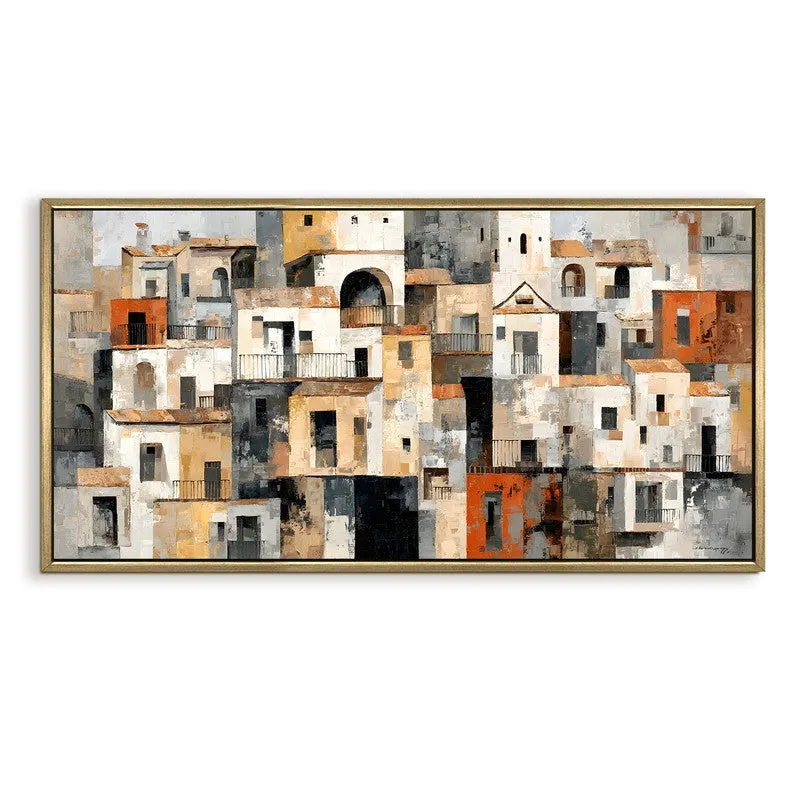 Urbanity Canvas Wall Painting With Frame media 3