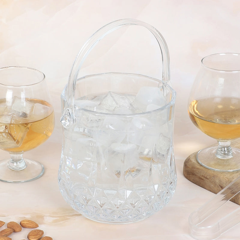 Trimo 1000 ML Ice Bucket With 300 ML Glass And Tong - Four Piece Set media 5