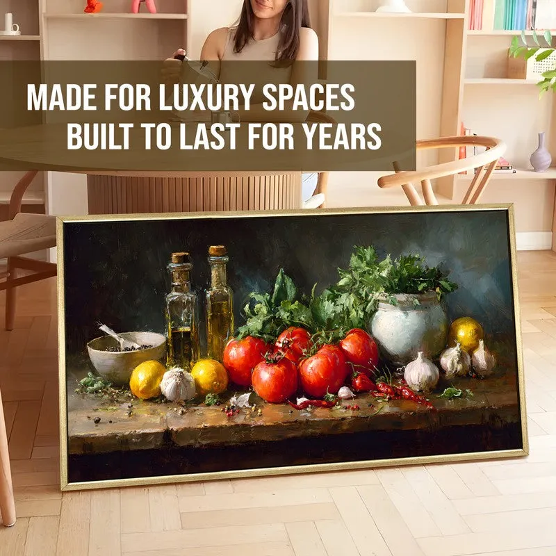 Harvest Table Canvas Wall Painting With Frame media 5