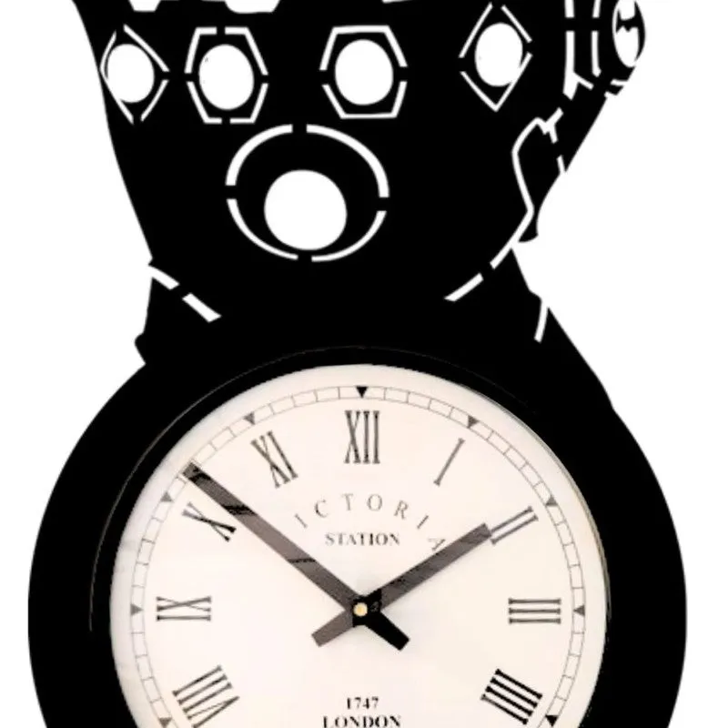 Royal Steel Analog Wall Clock - Black media 5