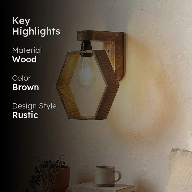 Nabla Wooden Wall Lamp media 2