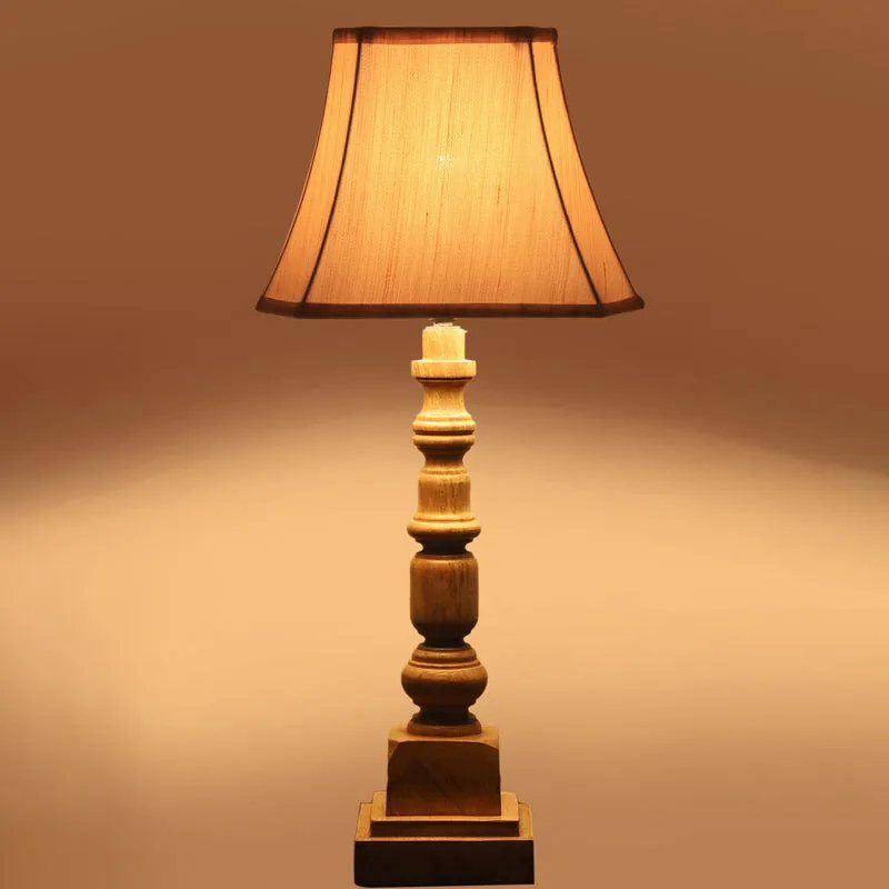 Allume I Arbor Wooden Table Lamp - Beige,Brown media 5