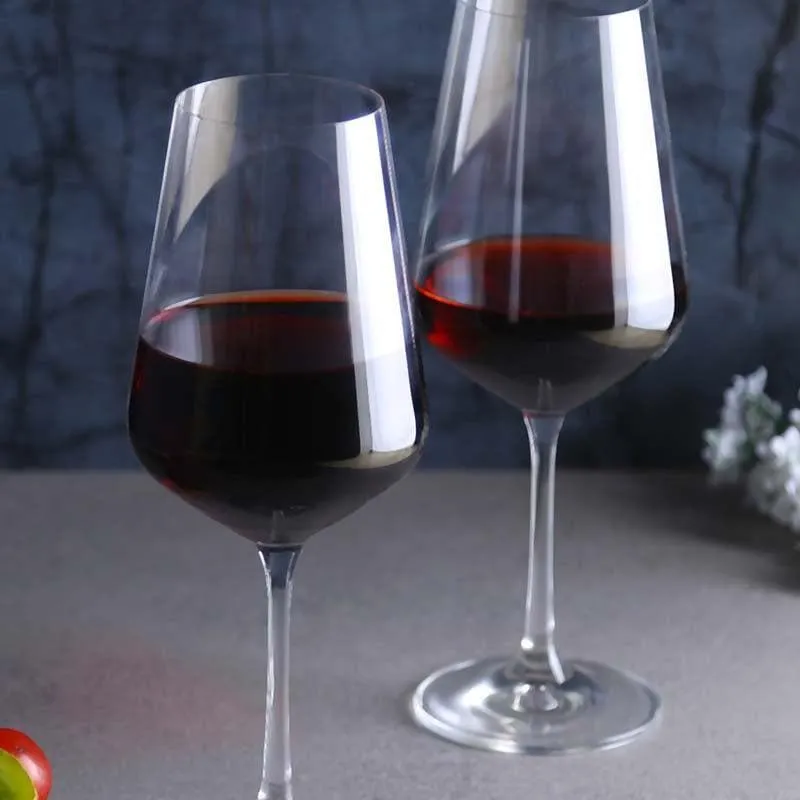Nappa Bohemia Crystal Red Wine Glasses (450 ml) - Set of Six media 1