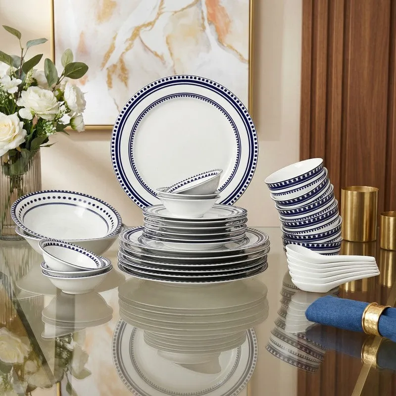Pure Serve Porcelain Dinner Set - 33 Piece Set media 1
