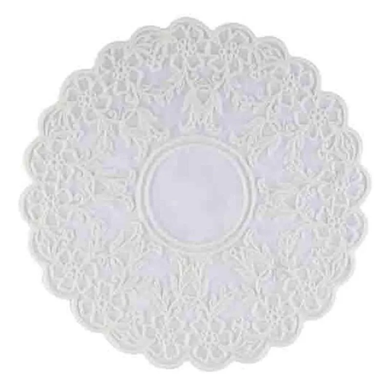 Embroidered French Flower Crochet Coasters - Set Of Four media 4