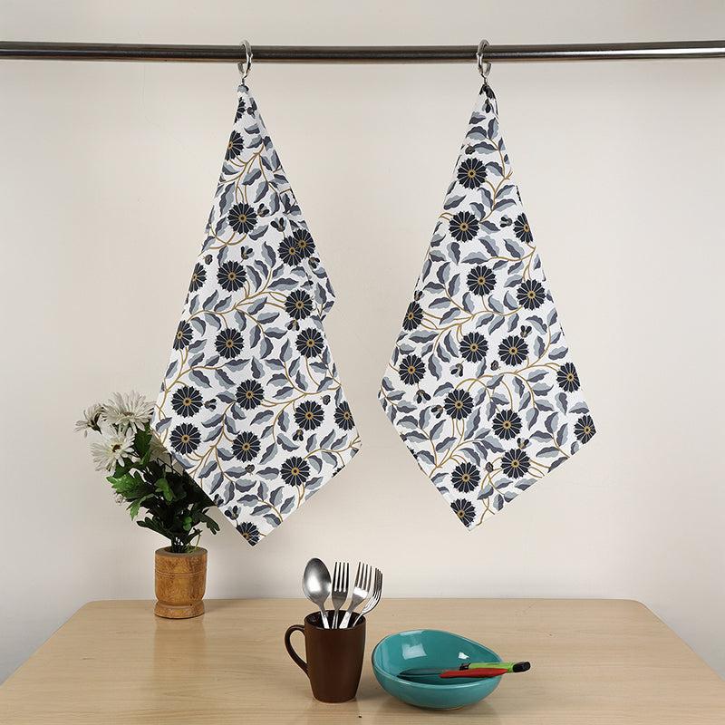 Quick Dry Cotton Kitchen Towel - Set Of Two