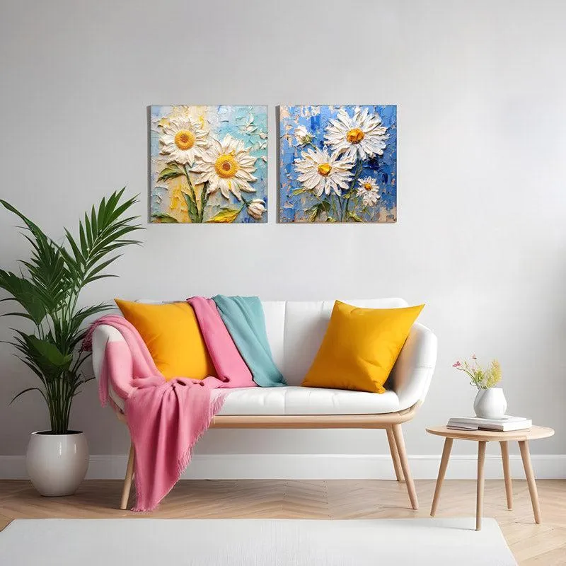 Reshia Floral Canvas Wall Art - Set Of Two media 4