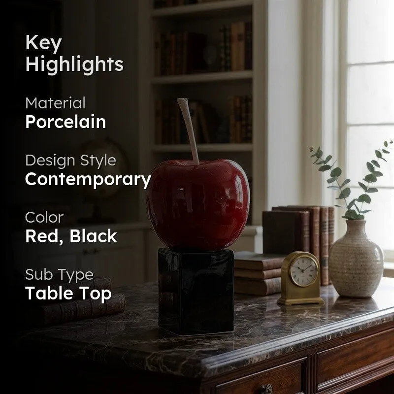 Aurelia Apple Porcelain Showpiece media 2