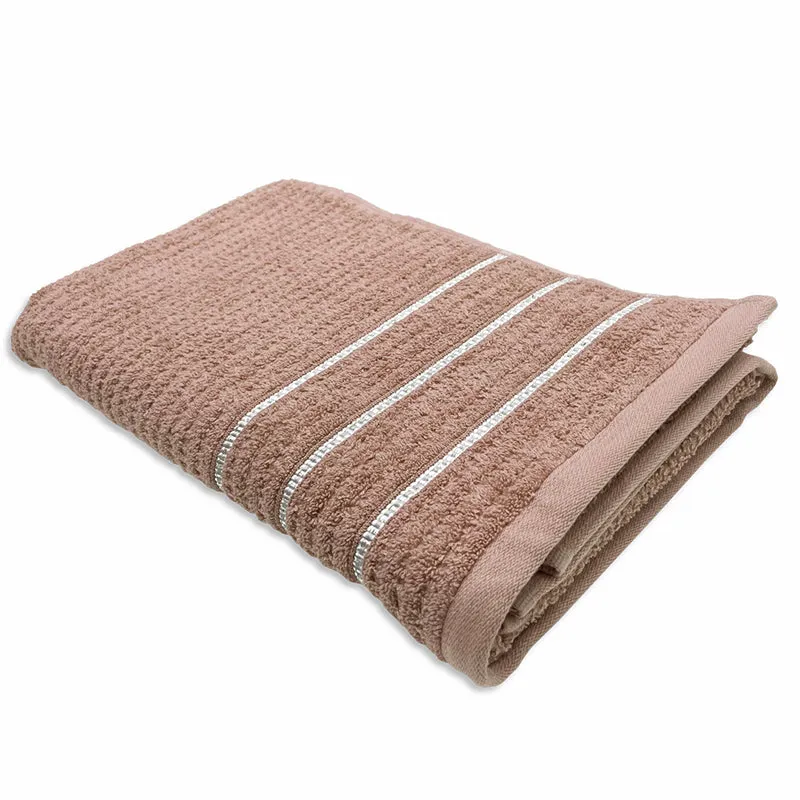 Lisse Cotton Bath Towel - Brown media 3