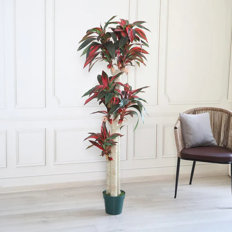 EarthTone Artificial Plant With Black Plastic Pot - 5.7 ft media 3