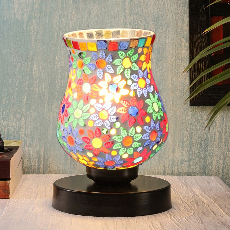 Starlen Mosaic Glass Table Lamp - Multicolor