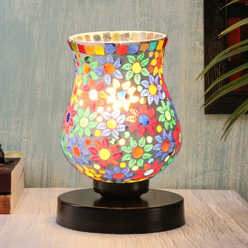 Starlen Mosaic Glass Table Lamp - Multicolor media 1