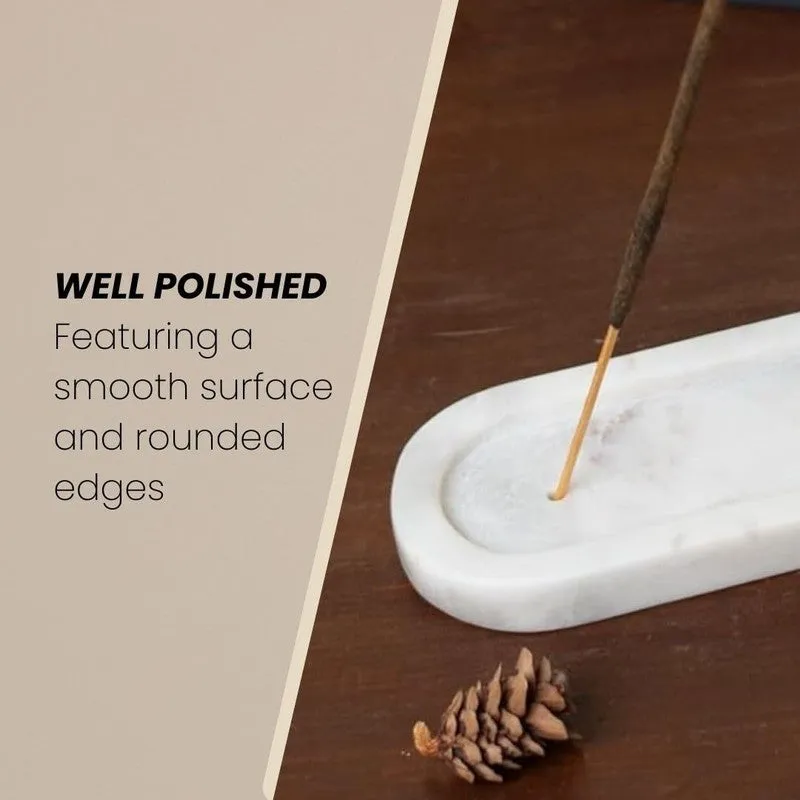 Varishta Marble Incense Holder media 3