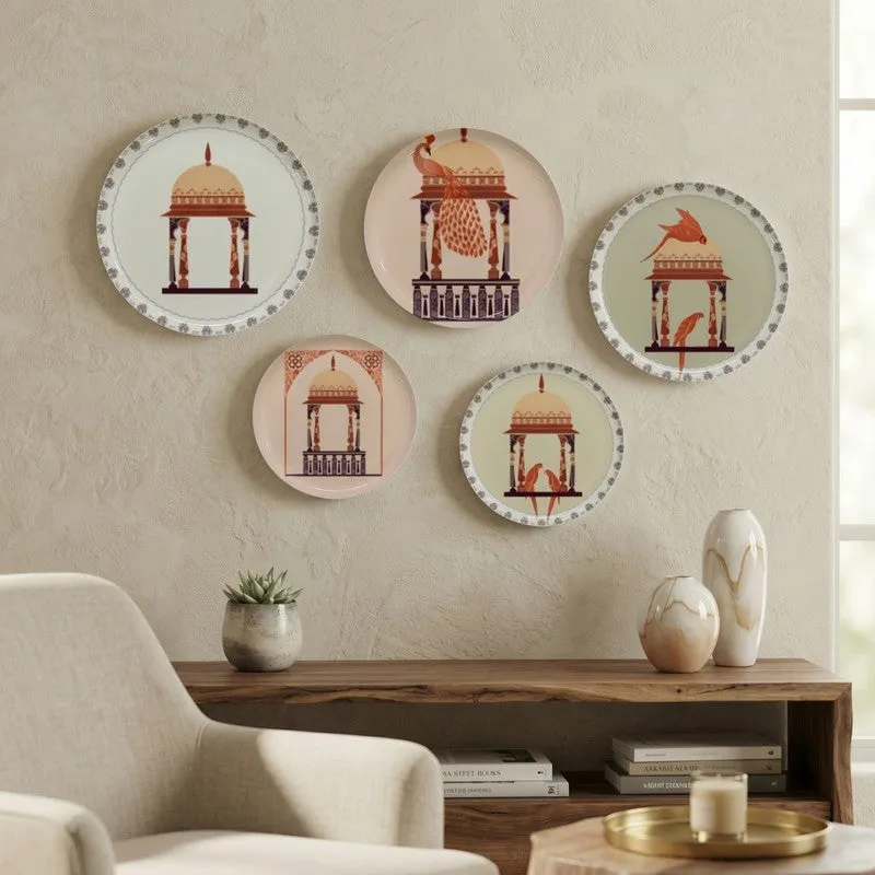 Royal Veranda Metal Wall Plates - Set of Five media 1