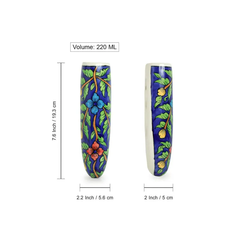 Bloom Lamo Handpainted Wall Planter - Set Of Two media 8