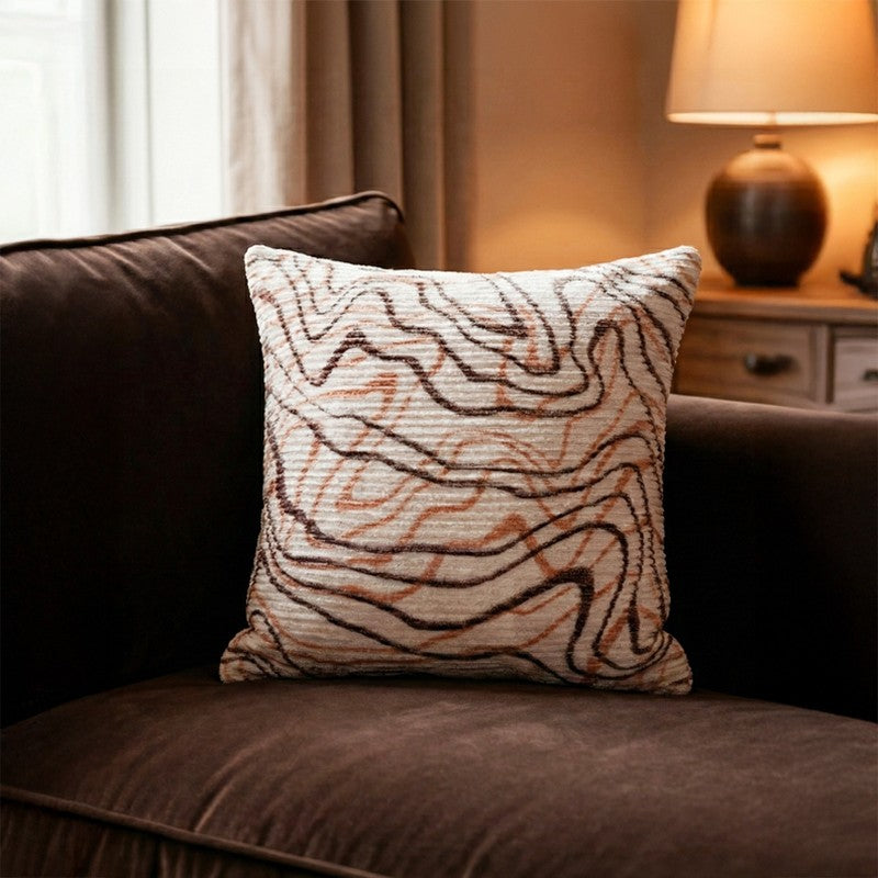 LiquidFlow Cushion Cover - Coral