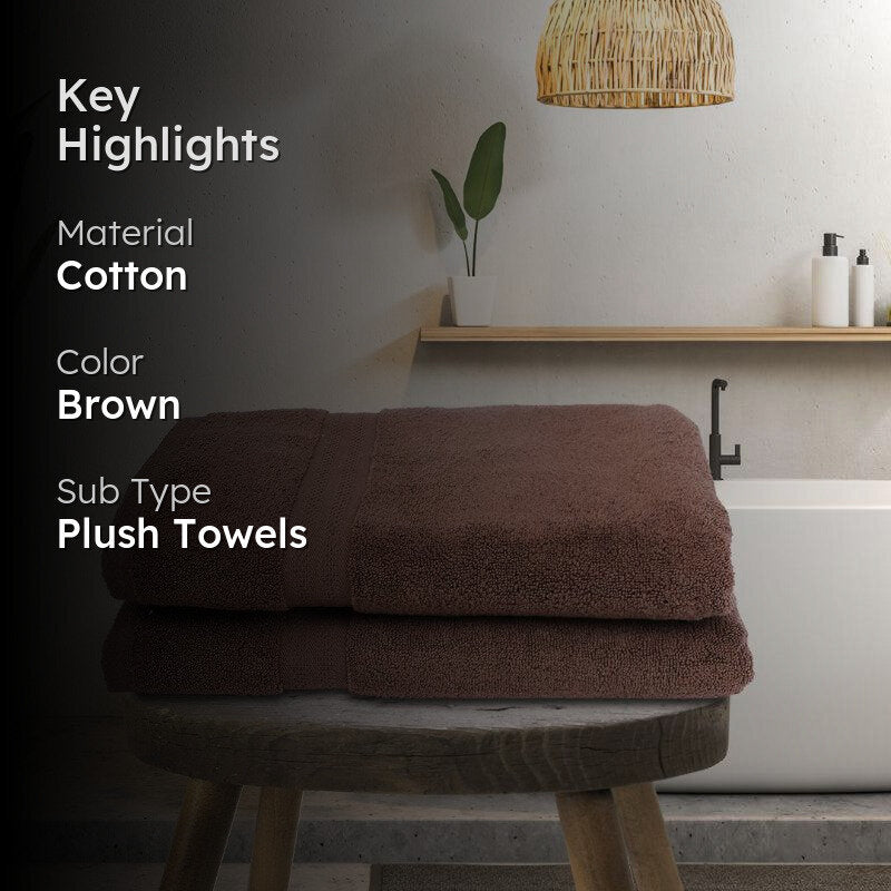 Miorah Bath Towel (Brown) - Set Of Two media 2
