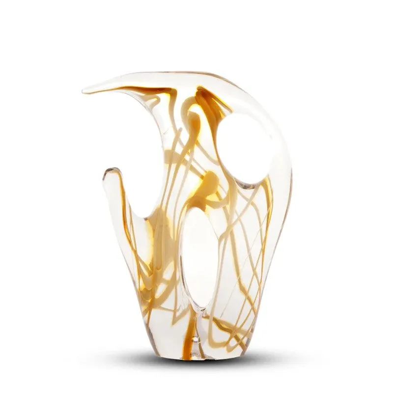 Lumicryst Aura Cryatal Glass Showpiece - Gold media 3