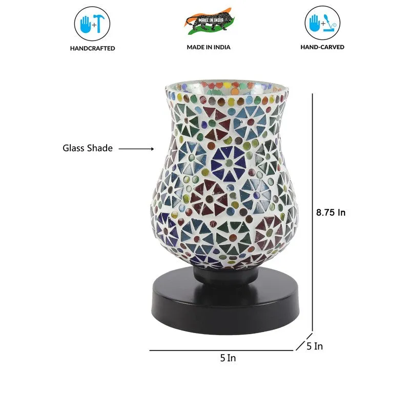 Moonixa Mosaic Glass Table Lamp - Multicolor media 8