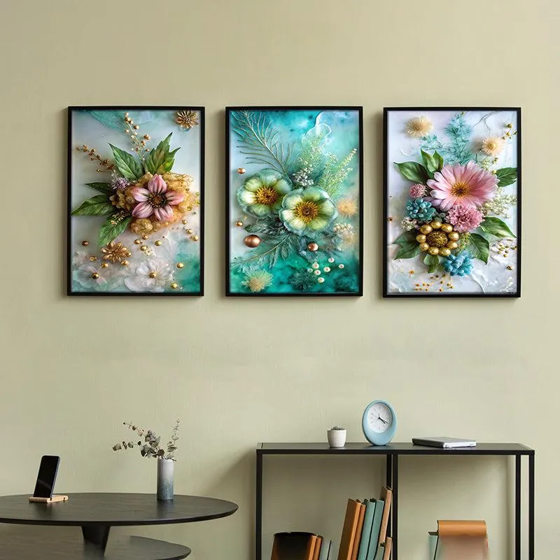 Dreamy Blossom Wall Art With Frame - Set Of Three media 4