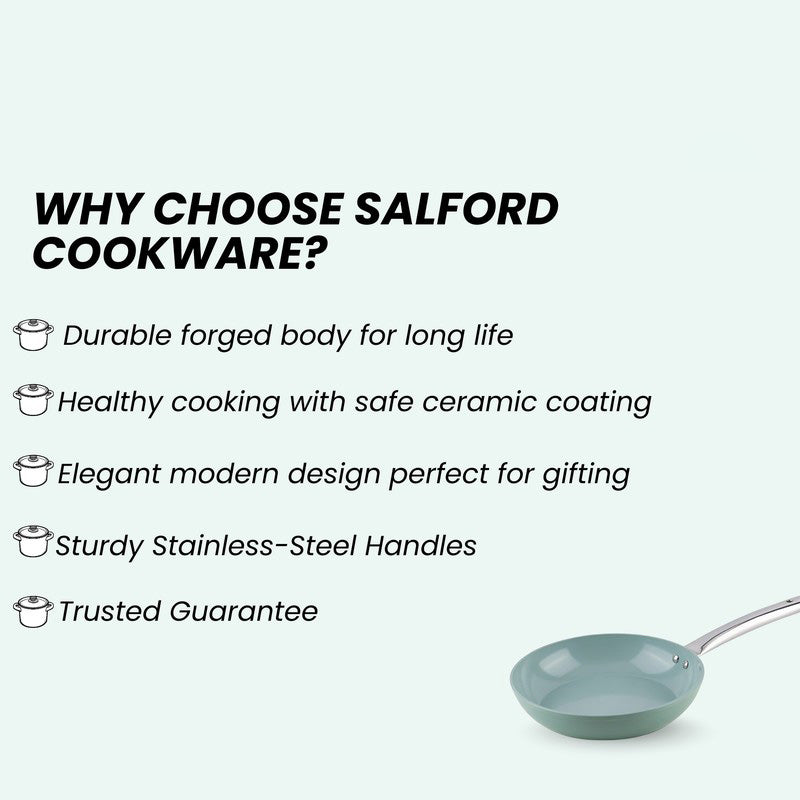 Salford Cookvyn Ceramic  Frying Pan With Lid - 1800 mL/9 Inch media 8