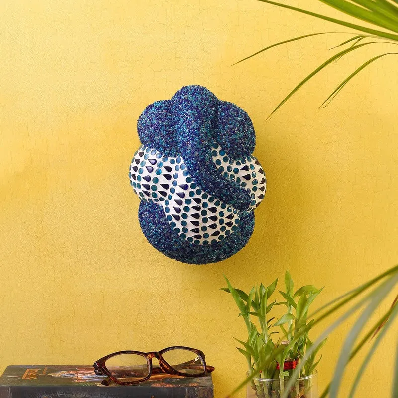 Shree Ganesha Mosaic Glass Wall Lamp - Multicolor media 3