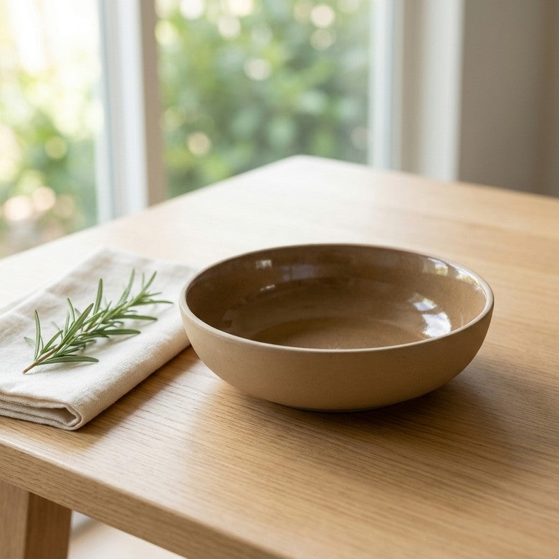 Earth & Amber Serving Bowl