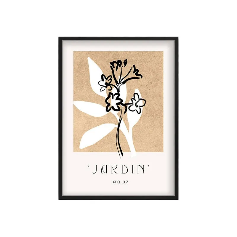 Fleuron Canvas Wall Painting With Black Frame media 3