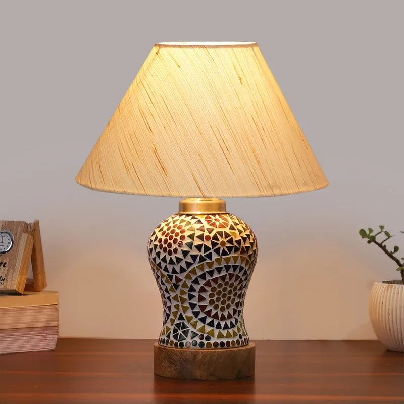 Wavon Wooden Table Lamp - Multicolor media 3