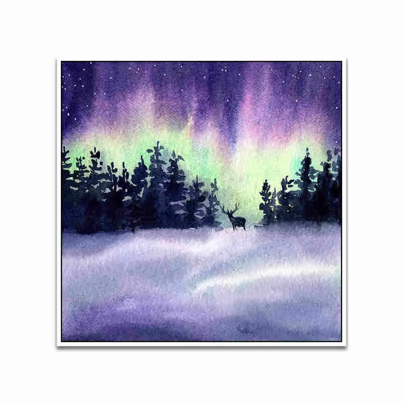 Aurora Charm Canvas Wall Art With Frame media 4