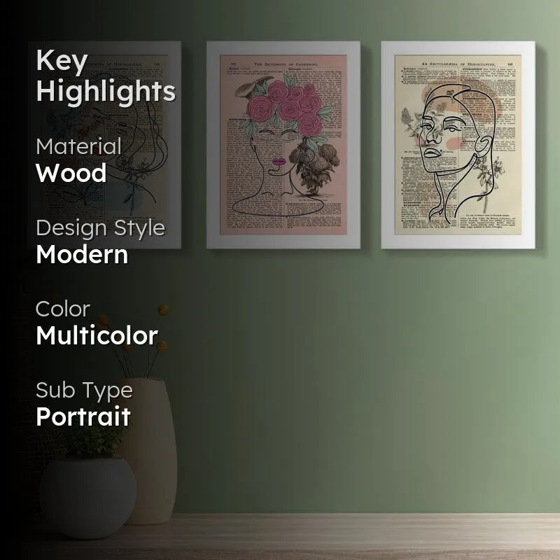 Feminine Bloom Wall Art - Set Of Three media 2