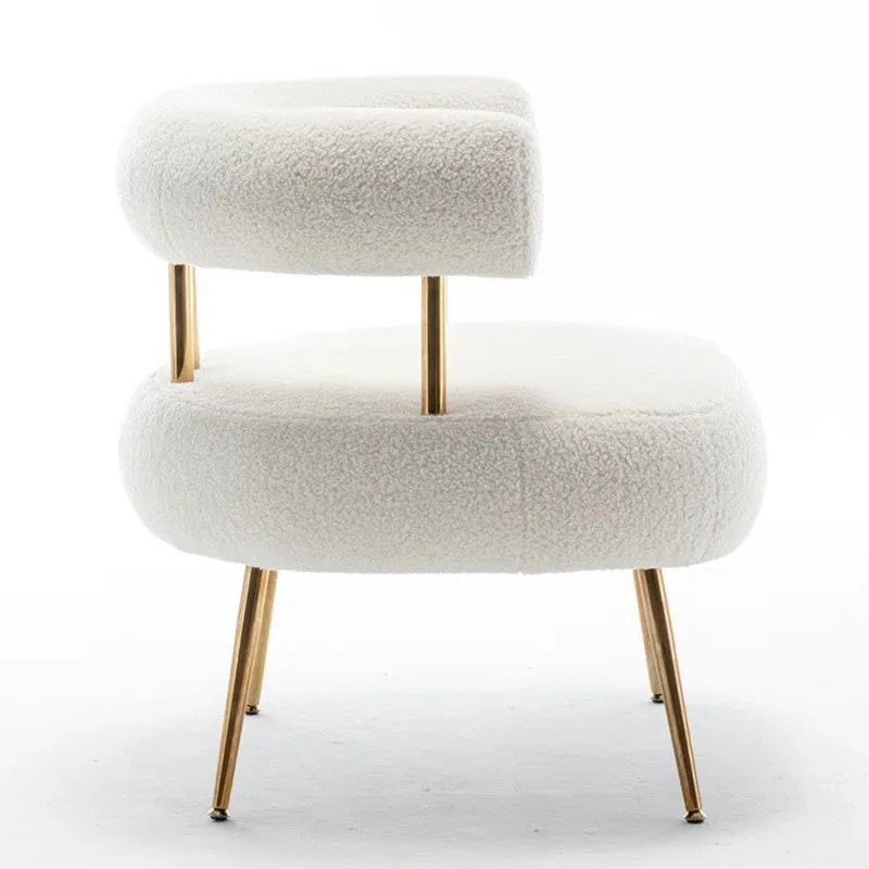 Calyra Neem Wood Accent Chair - White media 5