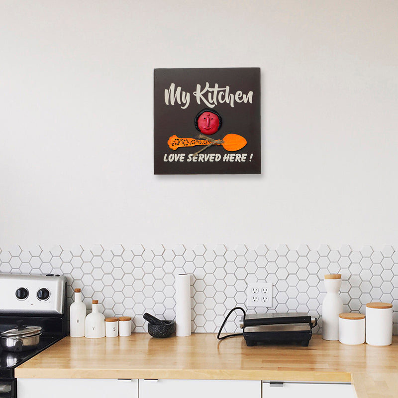 Love Served Here Wooden Wall Accent