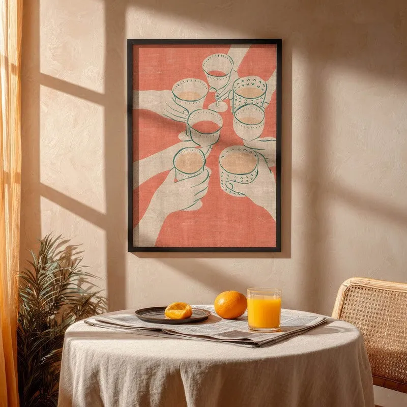 Marinara Muse Archival Canvas Wall Art - Black media 4