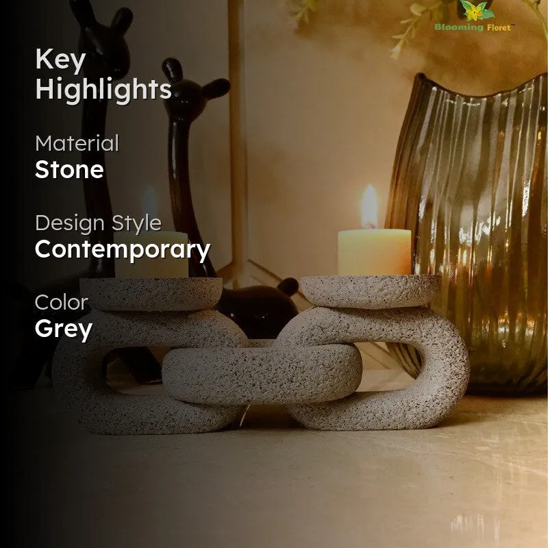 SculptForm Luxe Candle Holder - Grey media 2