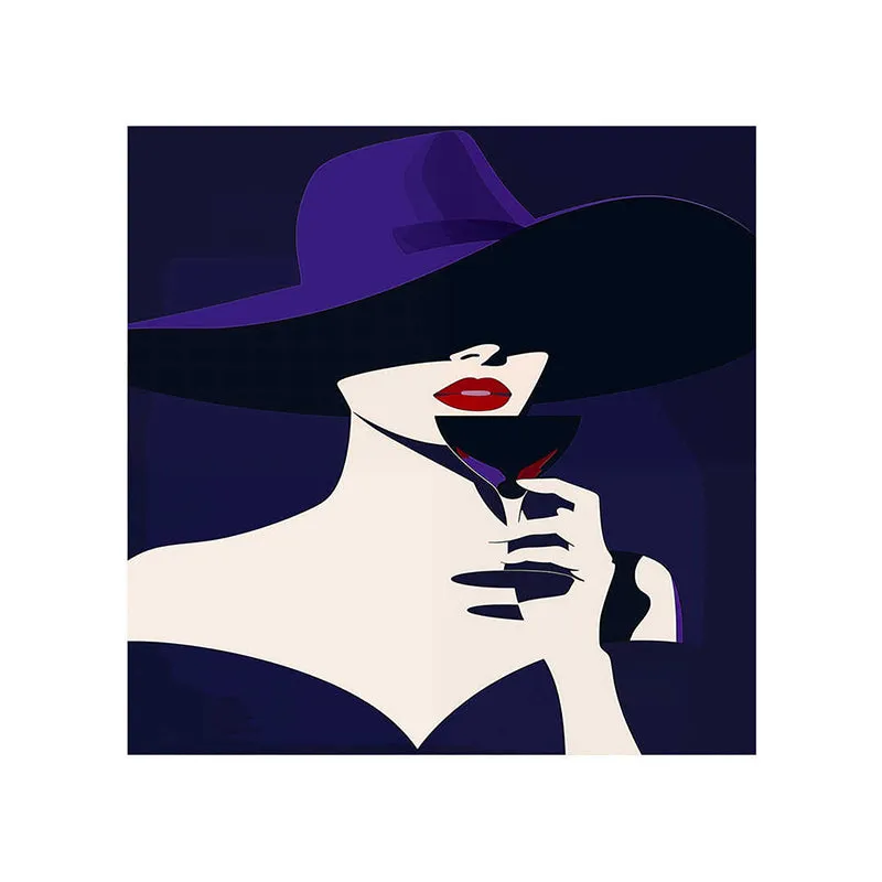 Mafia Brunette Model Silhouette Wall Painting media 5