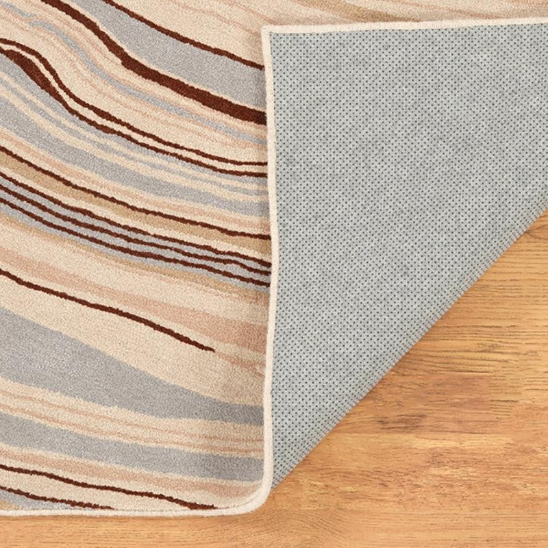 Bastet Hand Tufted Abstract Wool & Nylon Carpet - Beige media 6