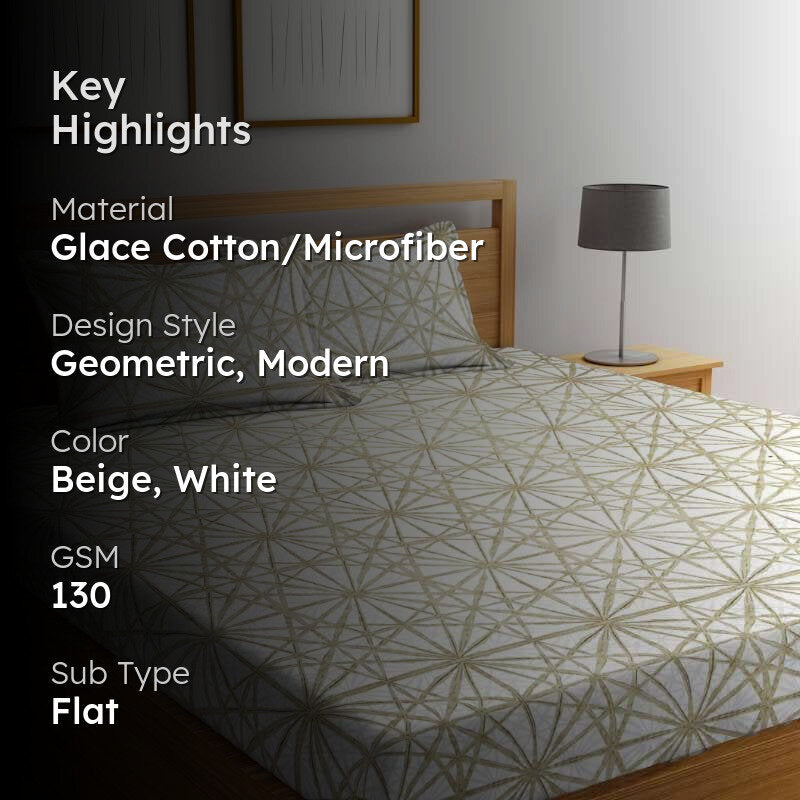 Demi Printed Microfiber Bedsheet - 130 GSM media 2