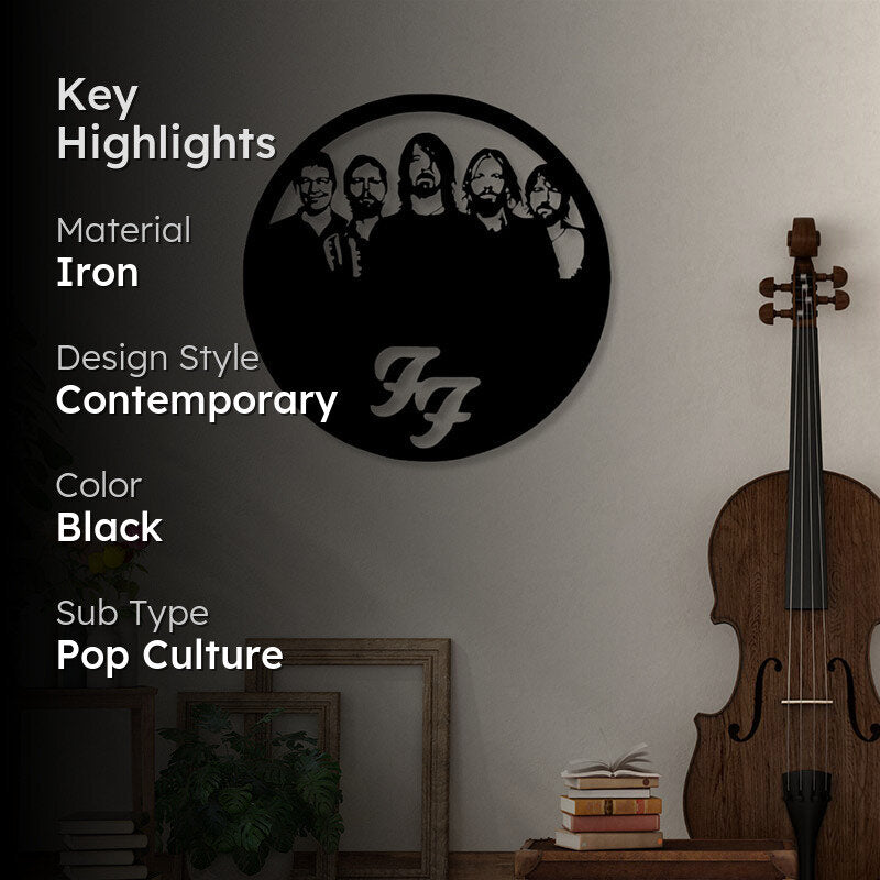 Foo Fighters Black Iron Wall Accent media 2