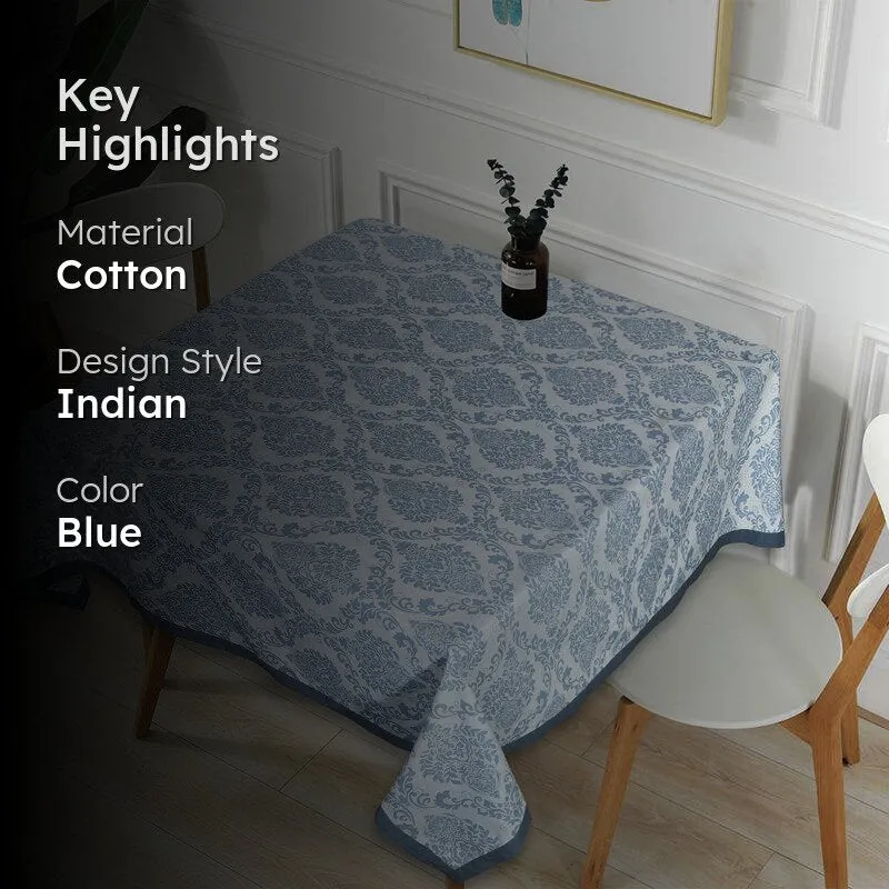 Ardila Ethnic Square Table Cover - Blue media 2