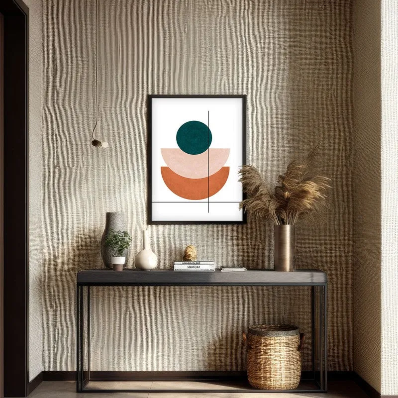 Linear Anchor Canvas Wall Painting With Black Frame media 4