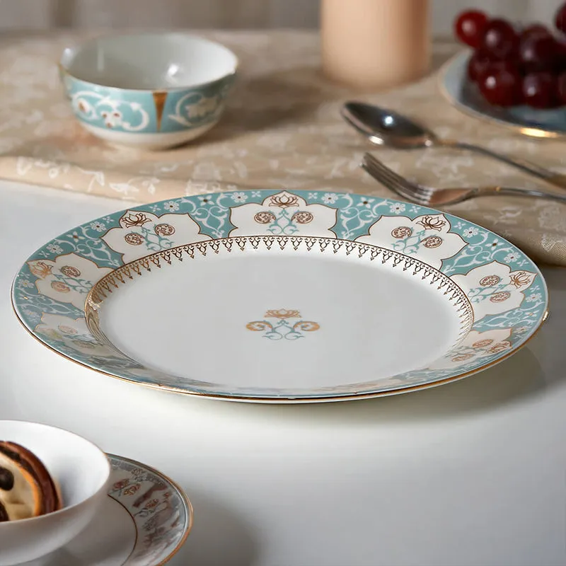 India Circus Rococo Bone China Dinner Plate media 1