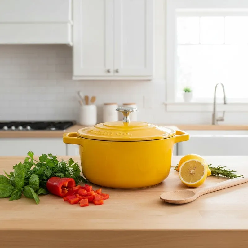 Cumin Co Enamel Cast Iron Cooking Pot - 1200 mL media 1