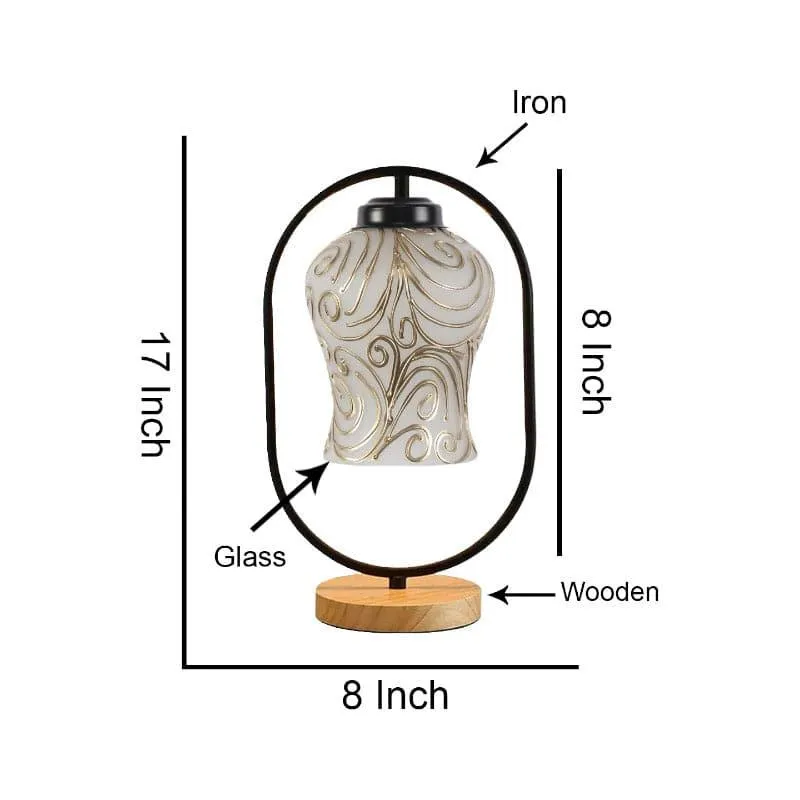 Golden Glare Glass Table Lamp - Multicolor media 5