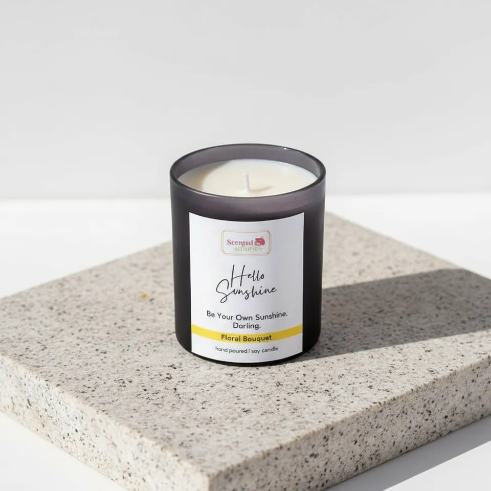 Hello Sunshine Scented Soy Wax Candle media 1