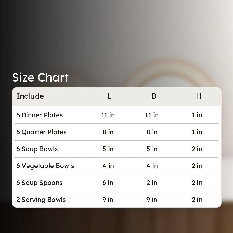 Golden Sand Dinner Set - 33 Piece Set media 5