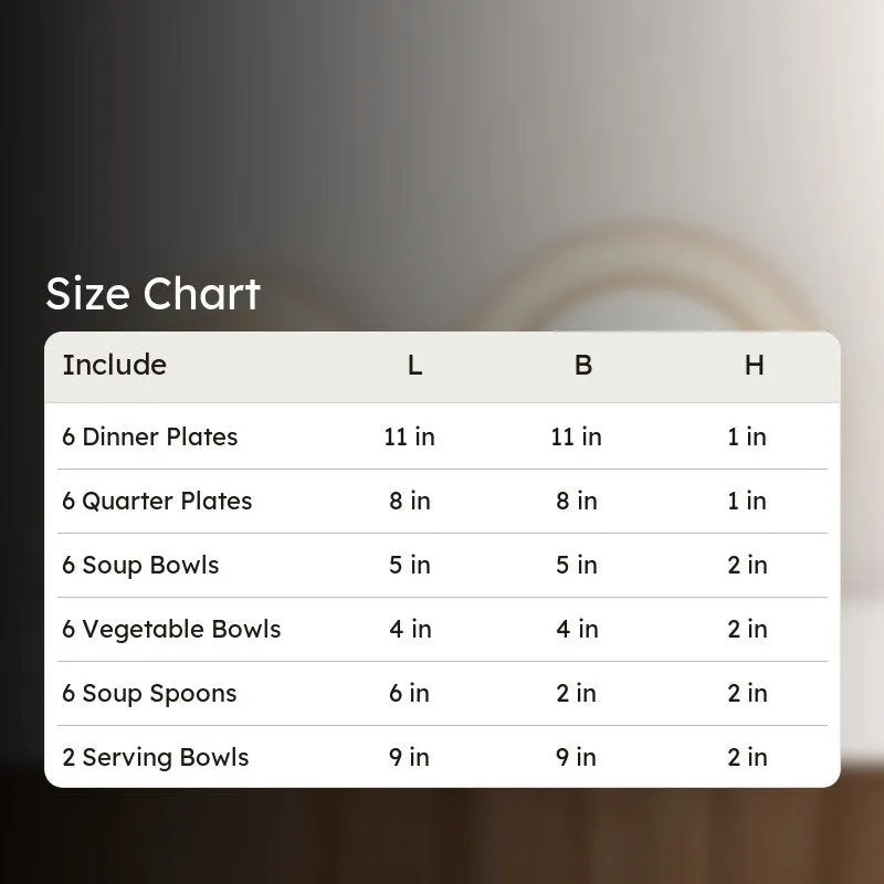 Golden Sand Dinner Set - 33 Piece Set media 5