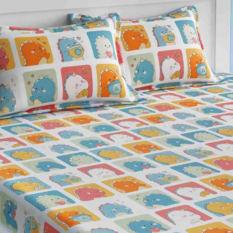 Dino Toddlers Cotton Bedsheet - 210 TC media 5
