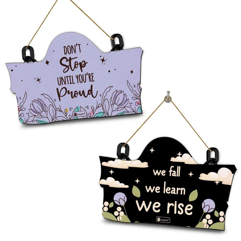 We Fall We Learn Wooden Wall Accent - Set Of Two media 4